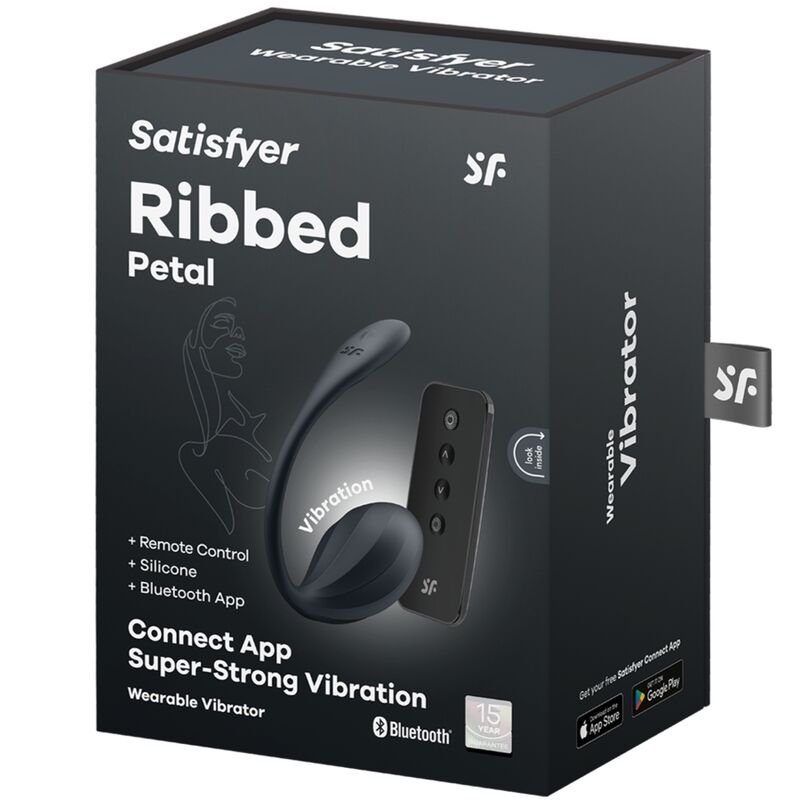 SATISFYER - STIMOLATORE DEL PUNTO G A PETALI COSTINATI CON TELECOMANDO NERO APP GRATUITA