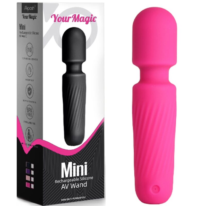 ARMONY - IL TUO MASSAGGIATORE E VIBRATORE MAGICO RICARICABILE 10 VIBRAZIONI ROSA