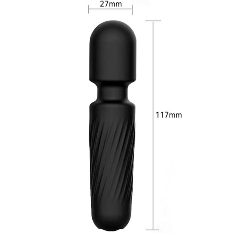 Il tuo mini massaggiatore e vibratore magico - Ricaricabile - 10 vibrazioni - Nero - ARMONY