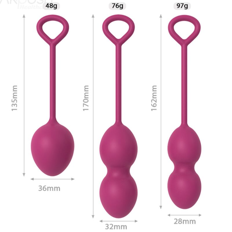 ARMONY - MANUBRIO VAGINALE ANABIOSIS 3 LIVELLI BORDEAUX