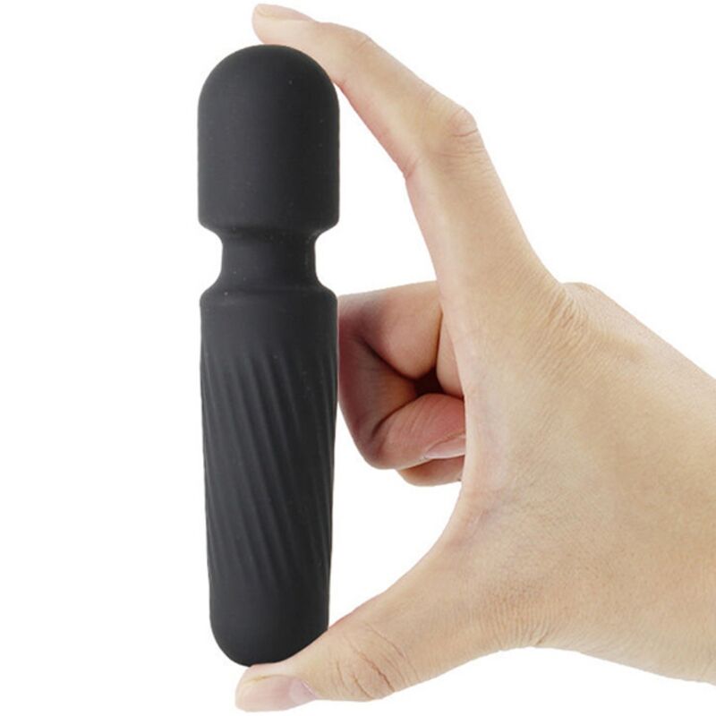Il tuo mini massaggiatore e vibratore magico - Ricaricabile - 10 vibrazioni - Nero - ARMONY