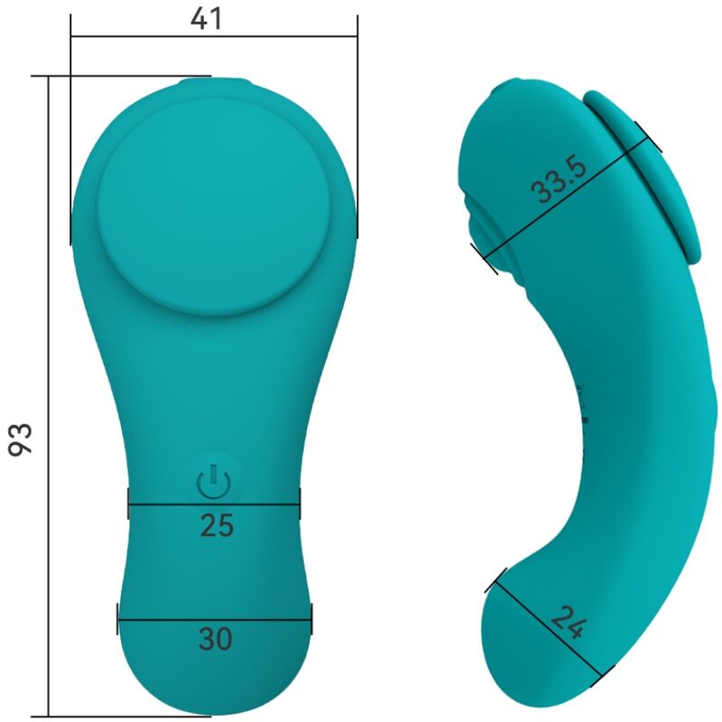 ARMONY - VIBRATORE PER LE PANTY DEL PIACERE CON TELECOMANDO 3 VELOCITÀ VERDE