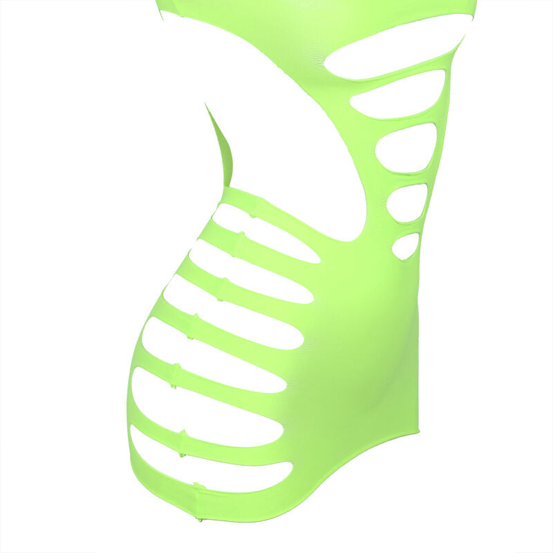 SUBBLIME - 952280 ABITO A RETE ELASTICA A MANICHE LUNGHE VERDE TAGLIA UNICA