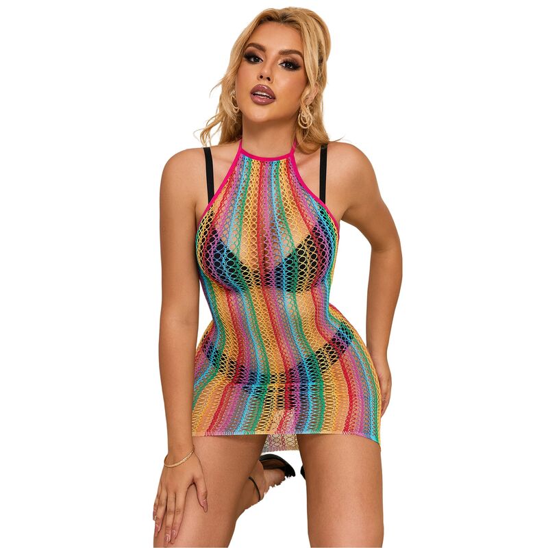SUBBLIME - 952341 ABITO A RETE ARCOBALENO TAGLIA UNICA