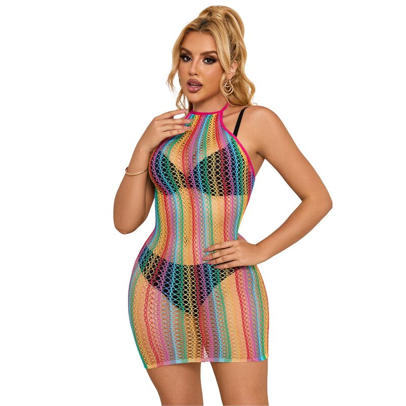 SUBBLIME - 952341 ABITO A RETE ARCOBALENO TAGLIA UNICA