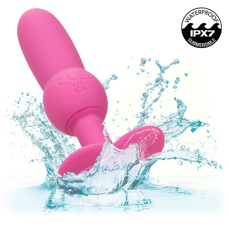CALEXOTICS - PLUG ANALE PER LA PRIMA VOLTA SONDA CON PERLINE 10 VIBRAZIONI ROSA