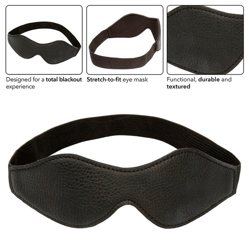 CALEXOTICS - MASCHERA NOTTURNA IN PVC E PELLE NERA
