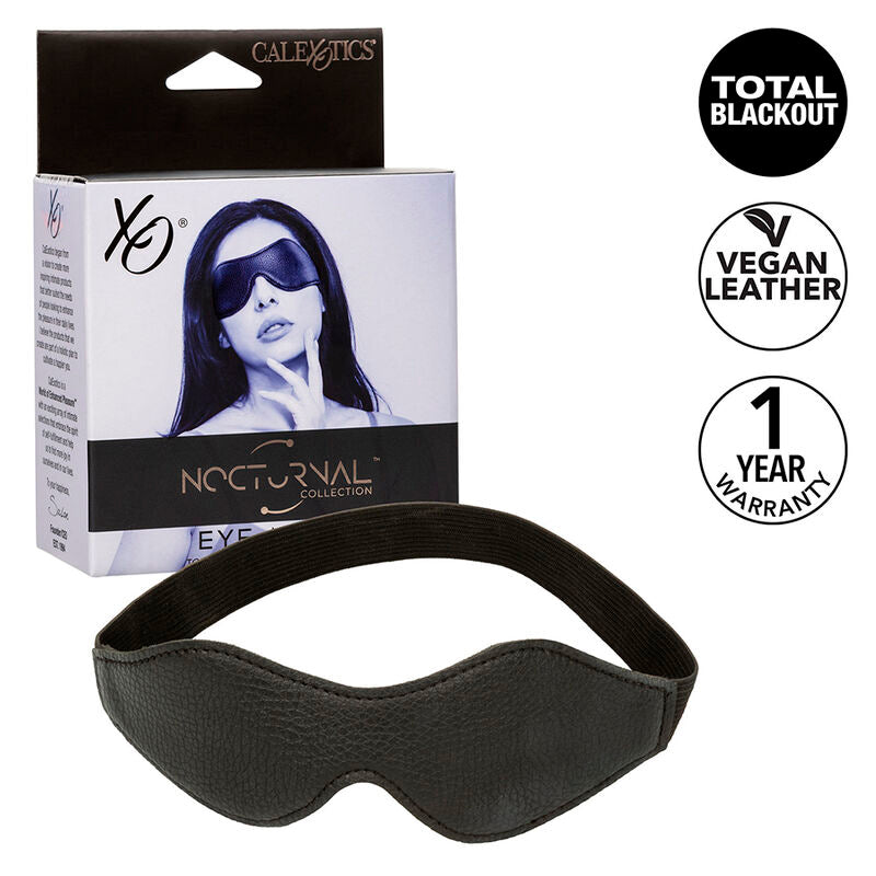 CALEXOTICS - MASCHERA NOTTURNA IN PVC E PELLE NERA