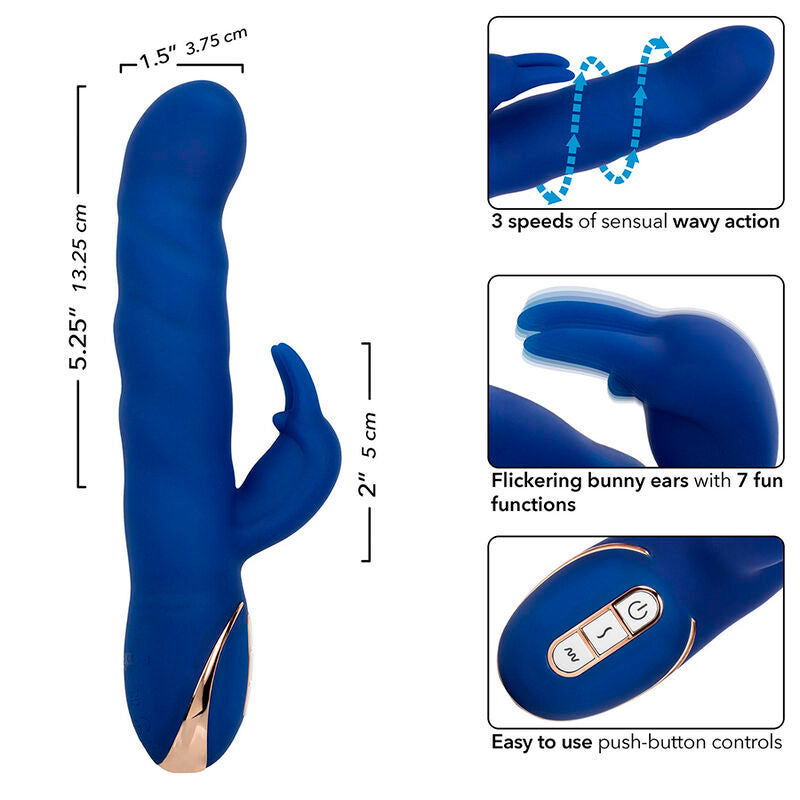CALEXOTICS - JACK RABBIT VIBRATOR WAVE MOTION BLU