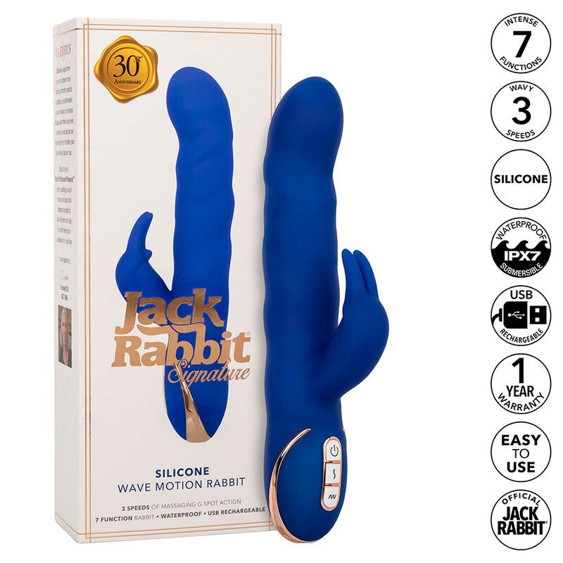 CALEXOTICS - JACK RABBIT VIBRATOR WAVE MOTION BLU