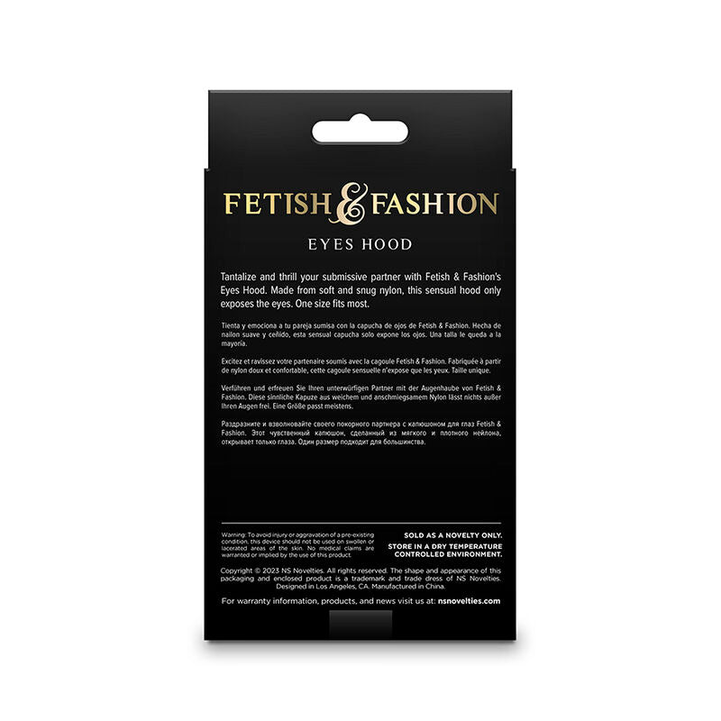 NS NOVELTIES - FETISH &amp; FASHION EYES HOOD NYLON BIANCO
