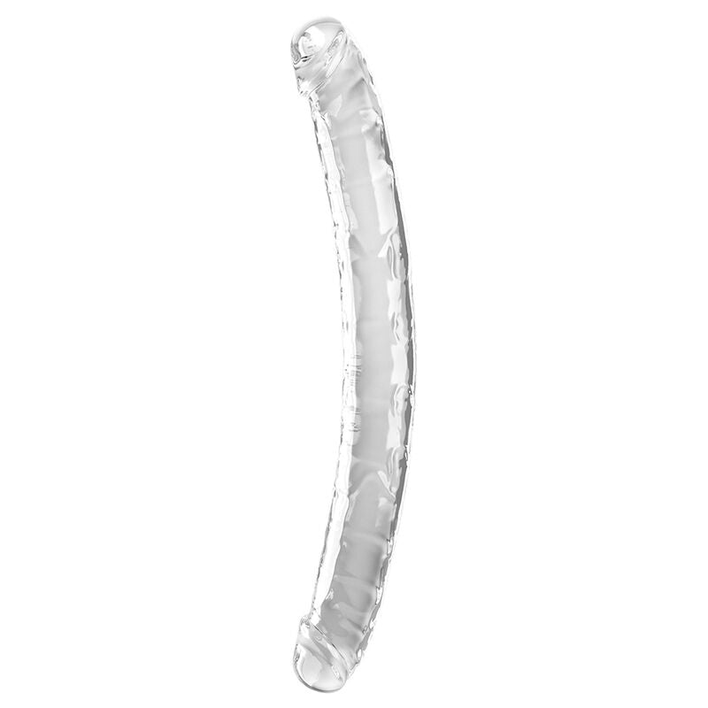 KING COCK - DOUBLE TROUBLE DOPPIO DILDO 46 CM TRASPARENTE