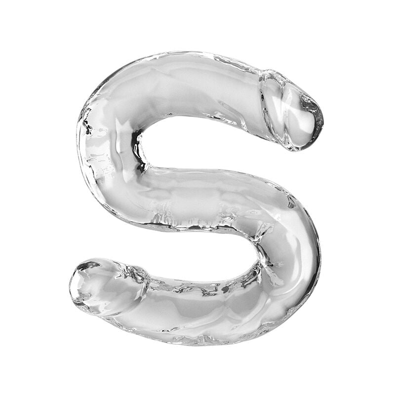 KING COCK - DOUBLE TROUBLE DOPPIO DILDO 46 CM TRASPARENTE
