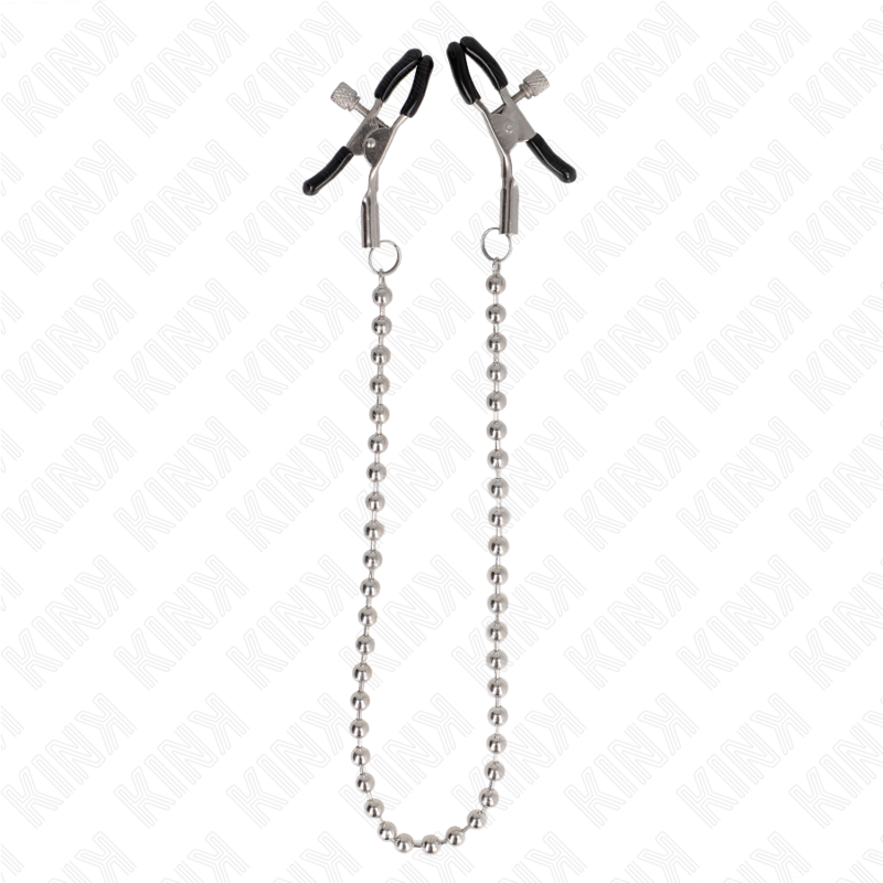 KINK - MORSETTI PER CAPEZZOLI CON CATENA DI PERLINE 30 CM