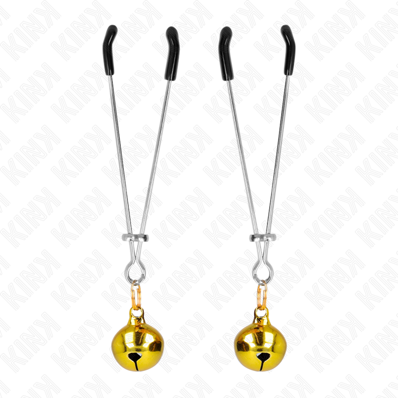 Morsetti per capezzoli a campana sottile oro 7 cm – KINK