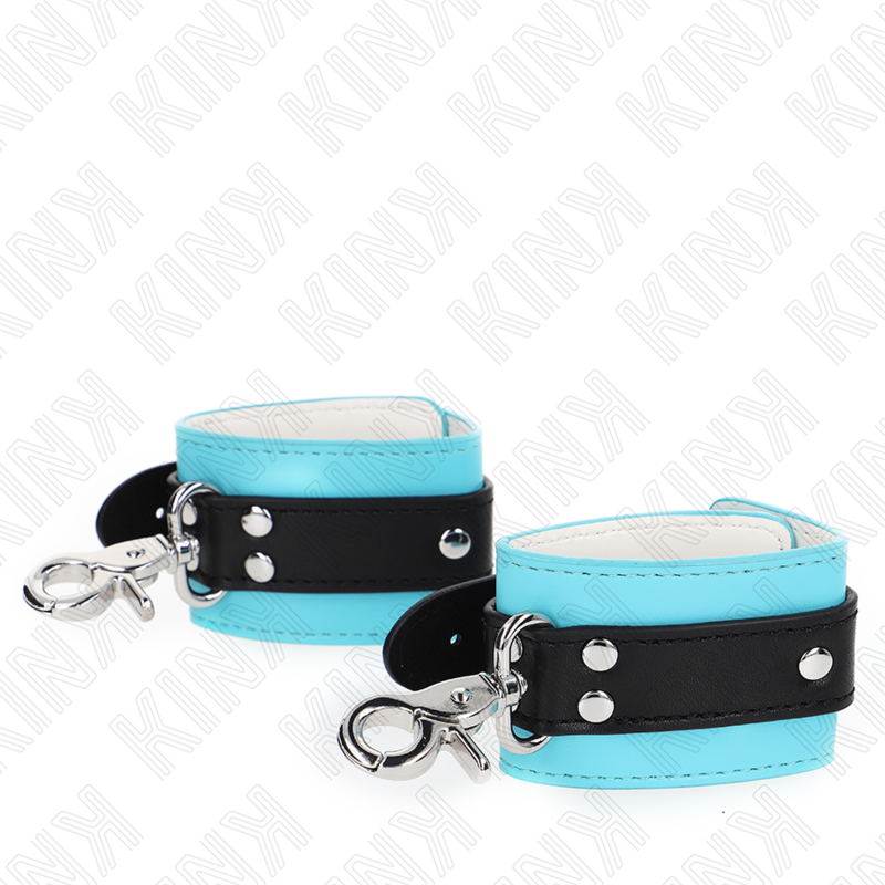KINK - DISPOSITIVI DI RESISTENZA PER POLSI PREMIUM CON BLOCCAGGIO NERO / BLU REGOLABILI 21-28 CM X 5,5 CM