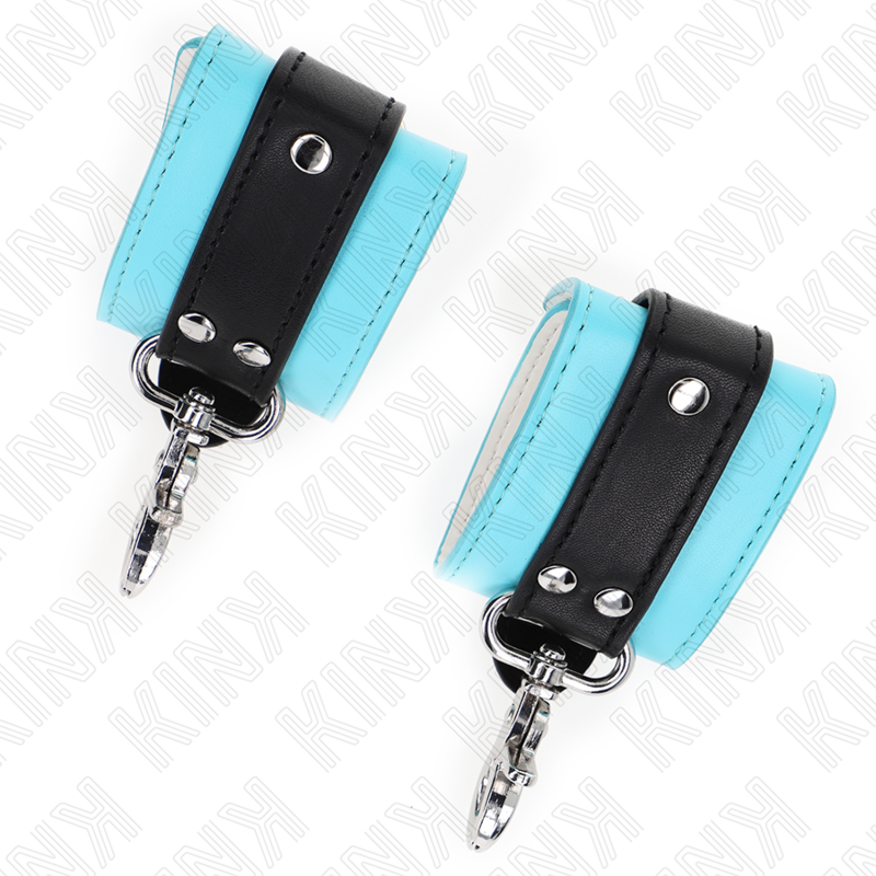 KINK - DISPOSITIVI DI RESISTENZA PER POLSI PREMIUM CON BLOCCAGGIO NERO / BLU REGOLABILI 21-28 CM X 5,5 CM