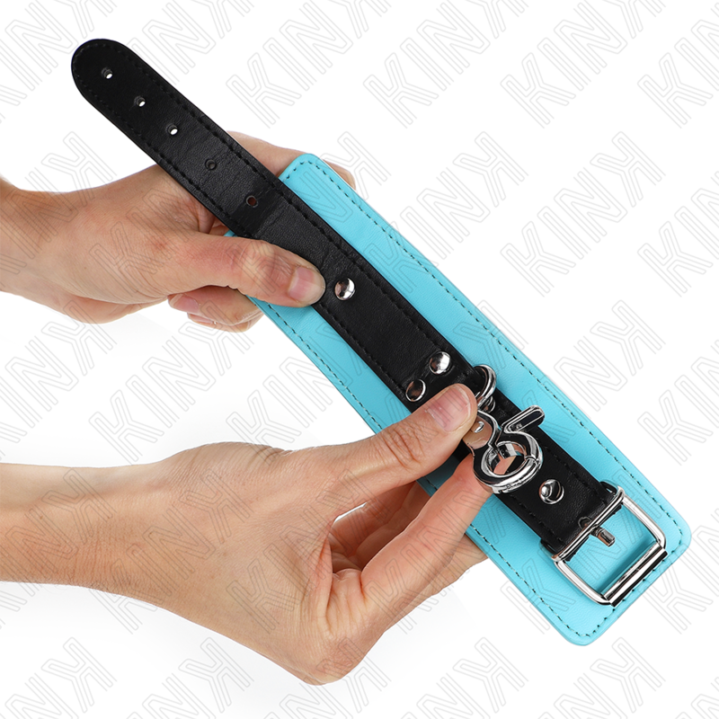 KINK - DISPOSITIVI DI RESISTENZA PER POLSI PREMIUM CON BLOCCAGGIO NERO / BLU REGOLABILI 21-28 CM X 5,5 CM
