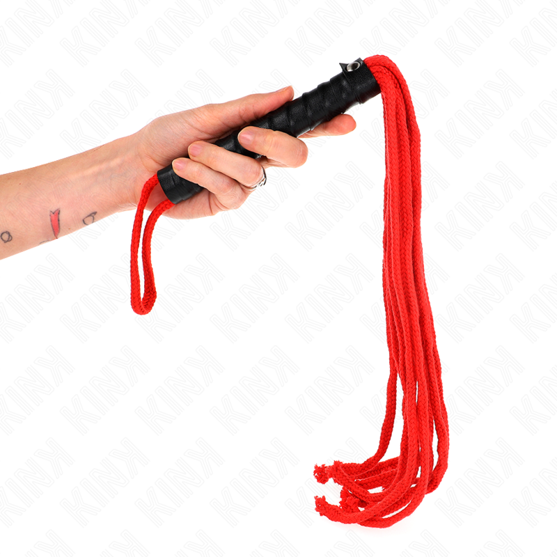 Frusta di corda rossa 56 cm – KINK