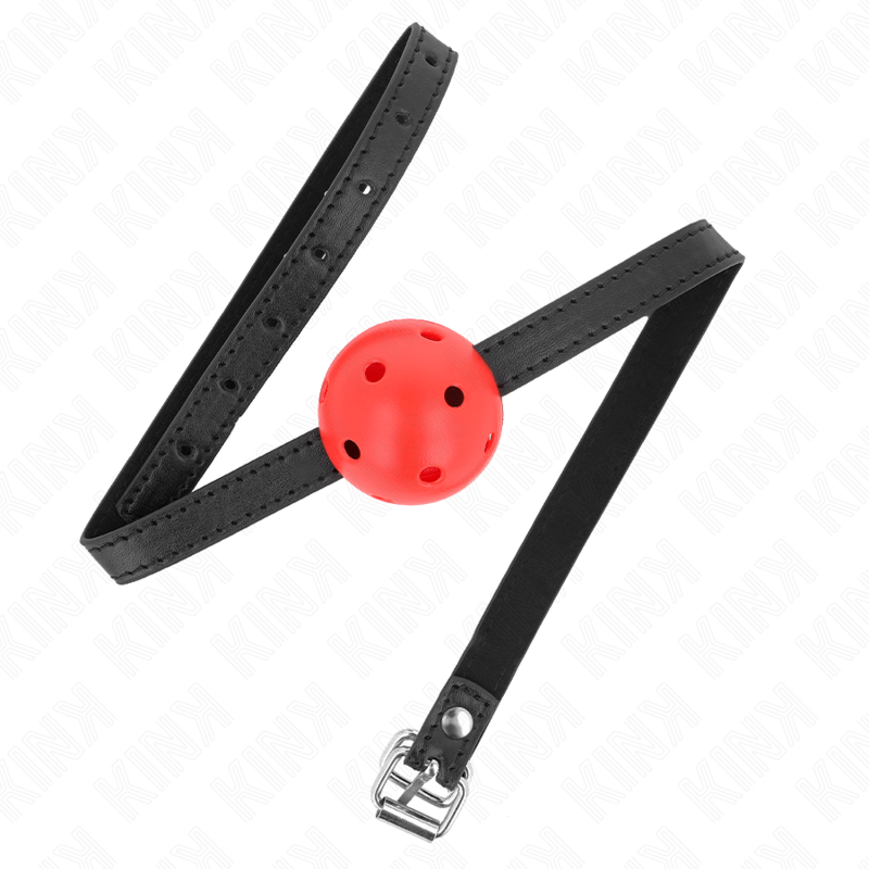 KINK - SIMPLICITY ROSSO TRASPIRANTE BALL GAG 4,5 CM 62 x 1,5 CM