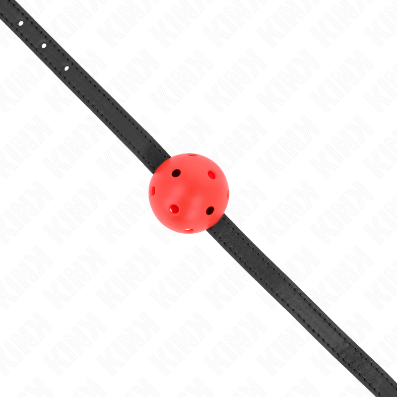 KINK - SIMPLICITY ROSSO TRASPIRANTE BALL GAG 4,5 CM 62 x 1,5 CM