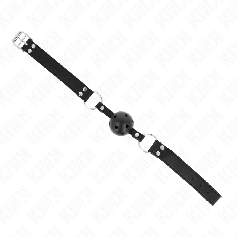 KINK - BAFFO A PALLA TRASPIRANTE 4 CM CON DOPPIO RIVETTO MODELLO 1 NERO 62,5 x 2,5 CM REGOLABILE 42-58 CM