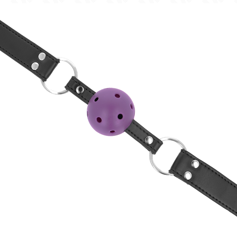 KINK - BAFFO A PALLA TRASPIRANTE 4 CM CON DOPPIO RIVETTO VIOLA 62,5 x 2,5 CM REGOLABILE 42-58 CM