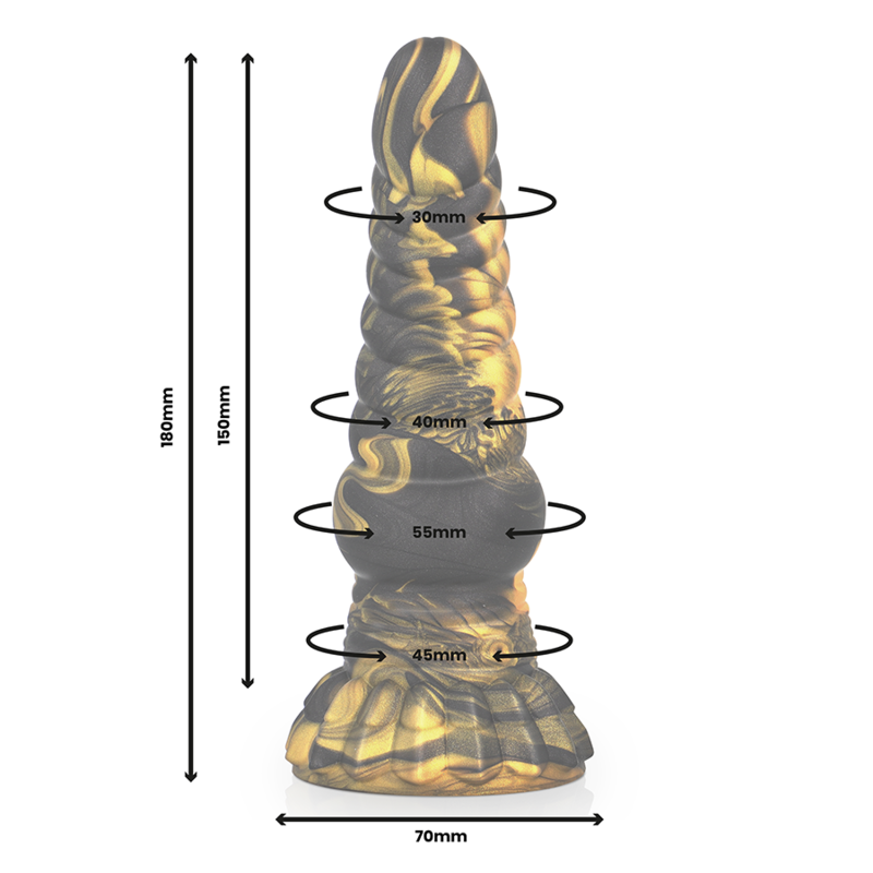 Fallo in silicone liquido Furias 17,6 cm × 5,2 cm – EPICO