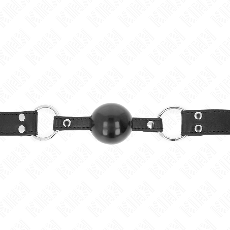 KINK - BAVAGLIO A PALLA MORBIDA E SOLIDA DA 4 CM CON CINTURINO IN SIMILPELLE 62 x 2,5 CM REGOLABILE 42-58 CM