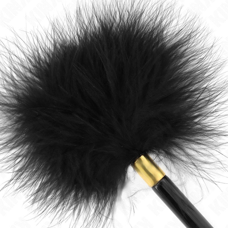 Piuma di metallo nero-oro 18 cm – KINK