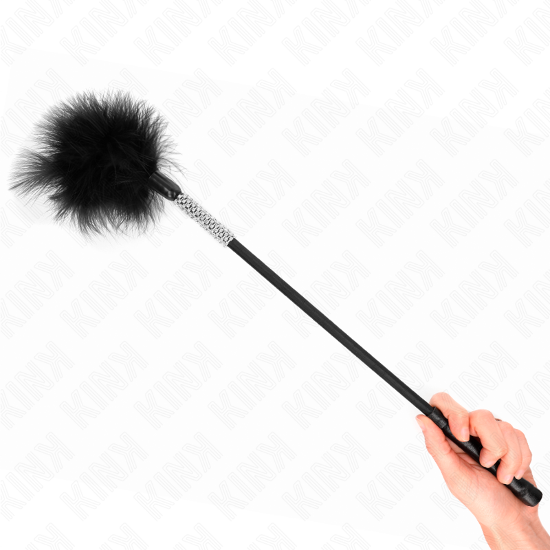 KINK - PIUME TICKLE CON MANICO IN STRASS 50 CM