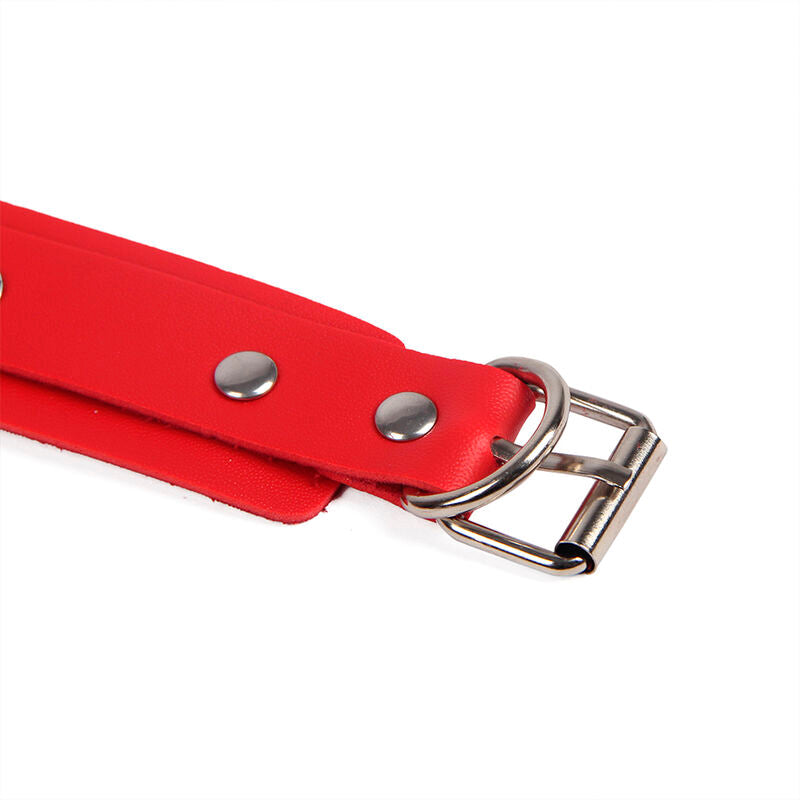 SUBBLIME - 953706 MANETTE CON CINTURA BONDAGE ROSSE TAGLIA UNICA