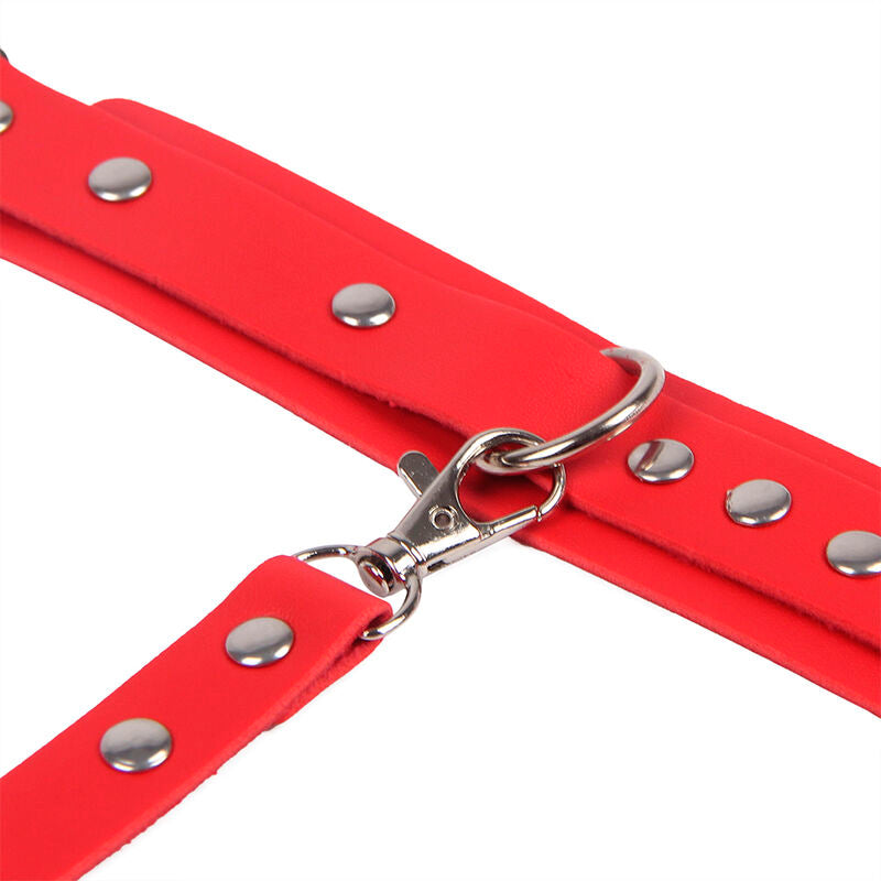 SUBBLIME - 953706 MANETTE CON CINTURA BONDAGE ROSSE TAGLIA UNICA