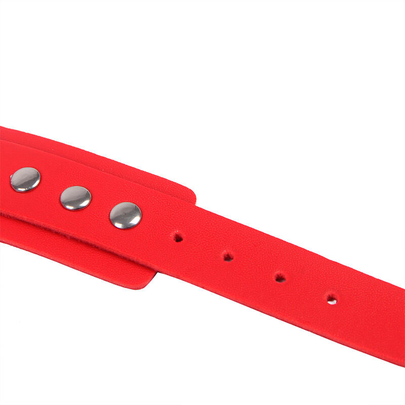 SUBBLIME - 953706 MANETTE CON CINTURA BONDAGE ROSSE TAGLIA UNICA