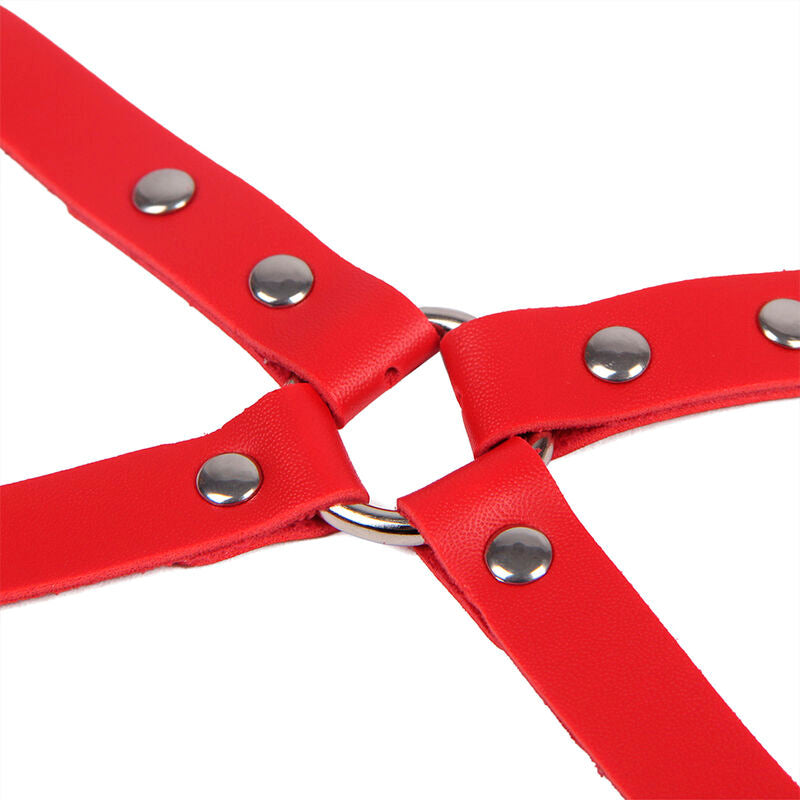 SUBBLIME - 953706 MANETTE CON CINTURA BONDAGE ROSSE TAGLIA UNICA