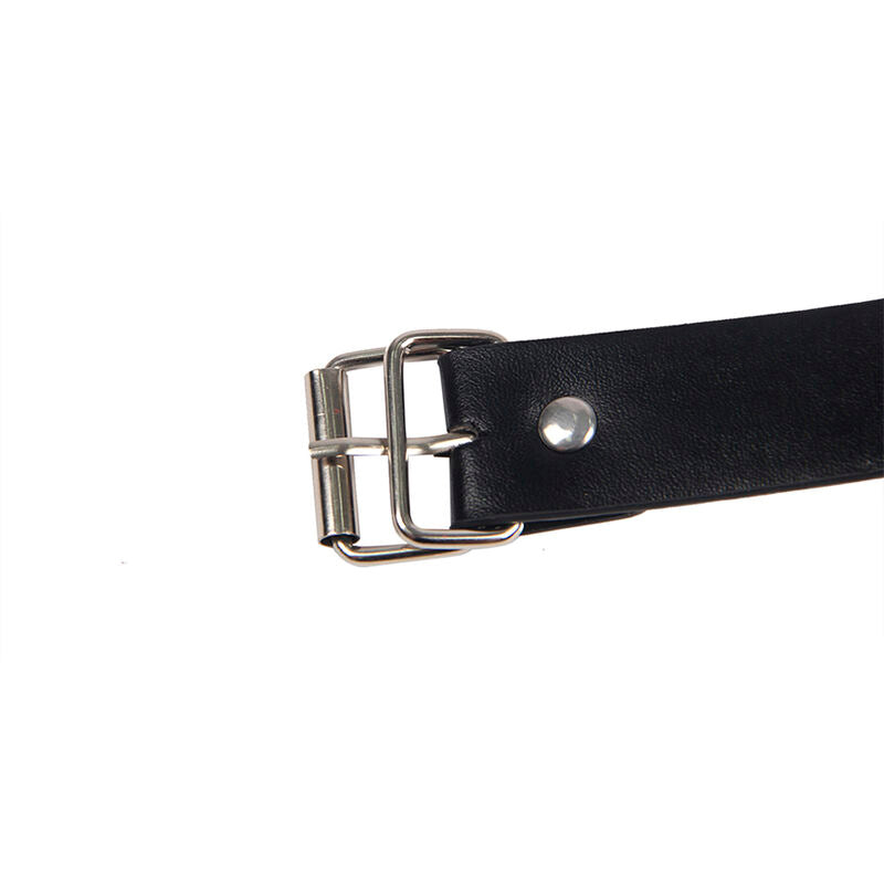 SUBBLIME - 953720 CINTURINI IN PELLE BONDAGE PER IL SENO NERO TAGLIA UNICA