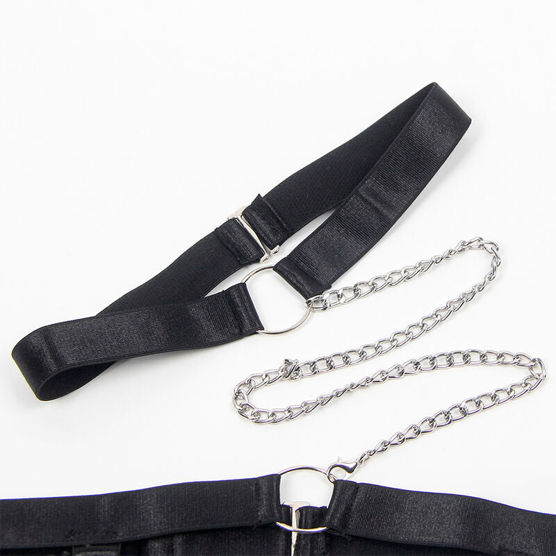 SUBBLIME - 954390 BODY SEXY CON GIARRETTIERA NERO L/XL