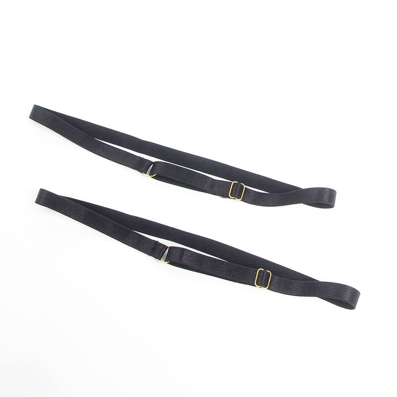 SUBBLIME - 954451 ABITO SEXY IN RETE E PELLE NERO L/XL