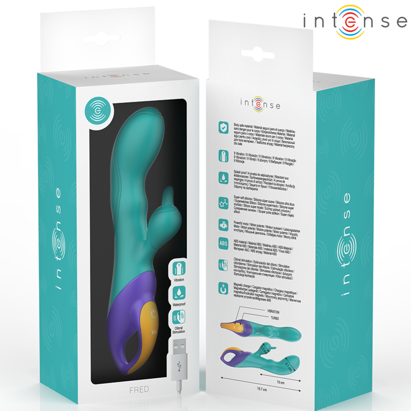 Vibratore Rabbit FRED – Blu – INTENSO
