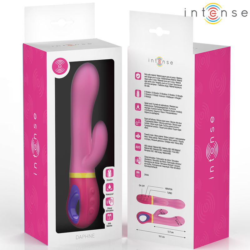 Vibratore Daphne in silicone rosa – INTENSO