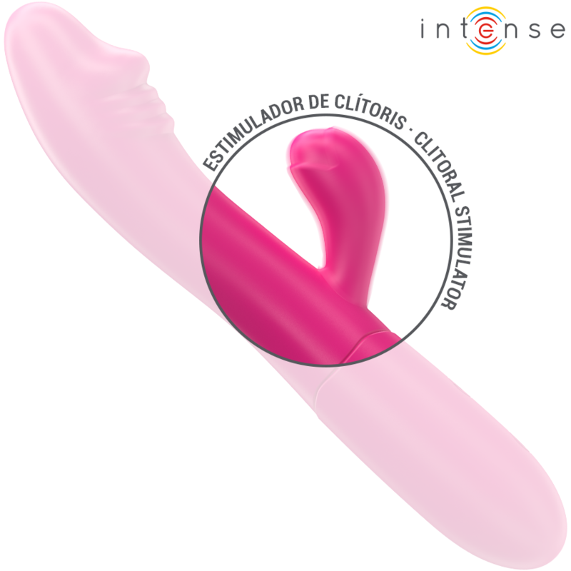 INTENSE - VIBRATORE FLESSIBILE IVY 10 VIBRAZIONI CON LINGUA STIMOLANTE ROSA