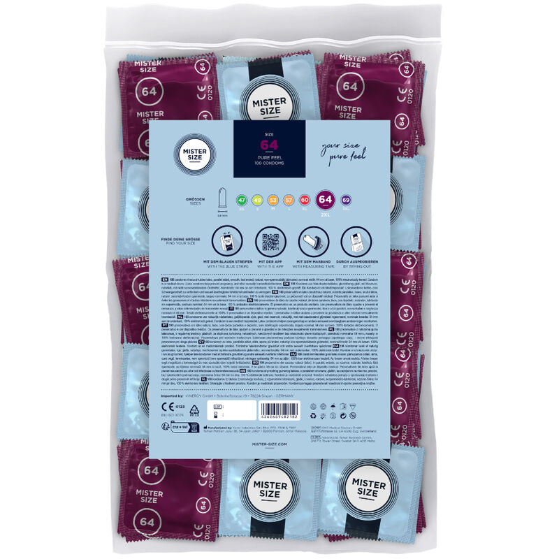 Preservativi MISTER SIZE XXL 64 mm - 100 unità