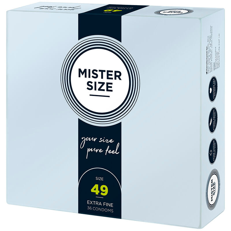Preservativo MISTER SIZE Taglia S – 49 mm – 36 unità