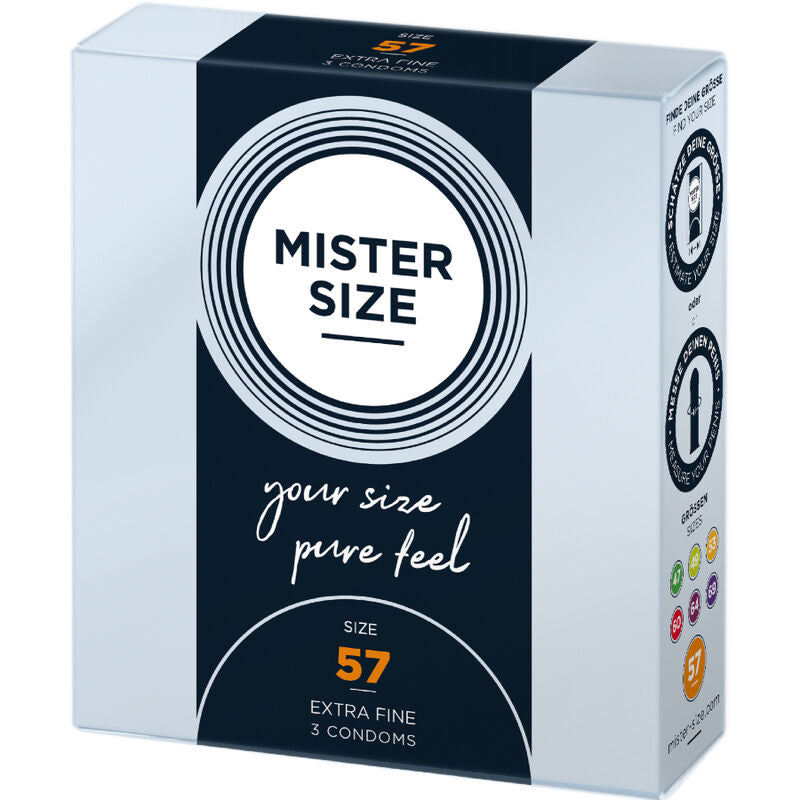 Preservativi Taglia L 57 mm – 3 Unità – MISTER SIZE
