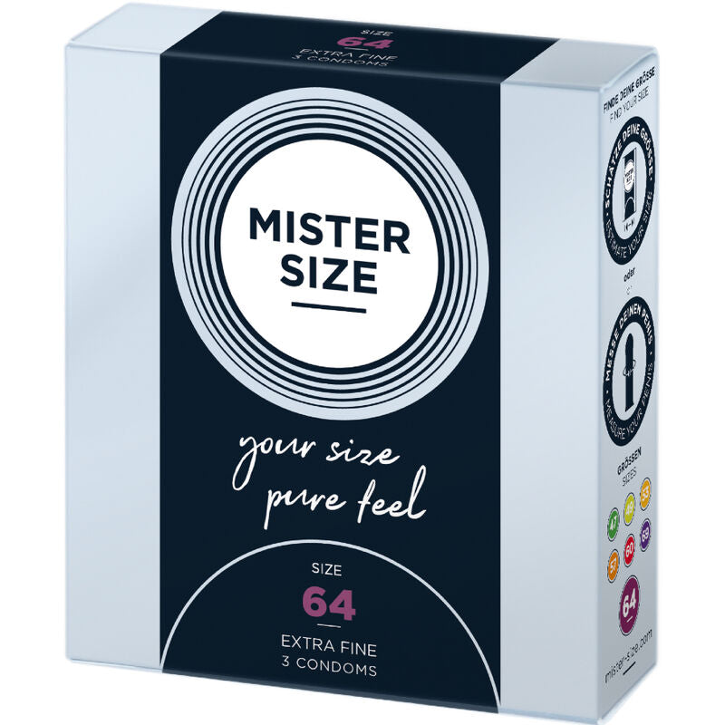 Preservativi Ultra-Sottili Taglia XXL 64 mm - 3 Unità - MISTER SIZE