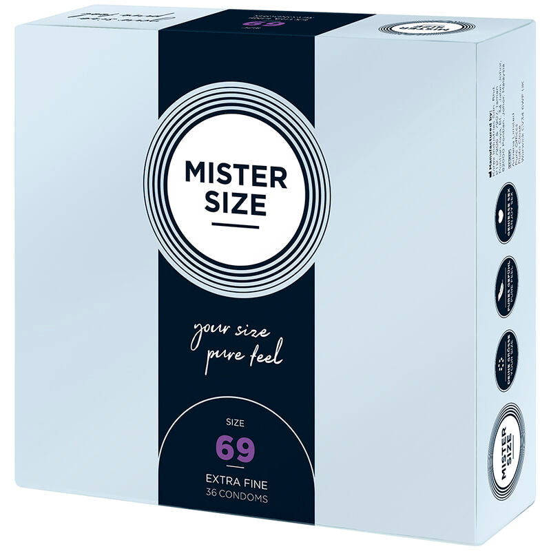 Preservativi MISTER SIZE Taglia XXXL 69 mm – 36 Unità