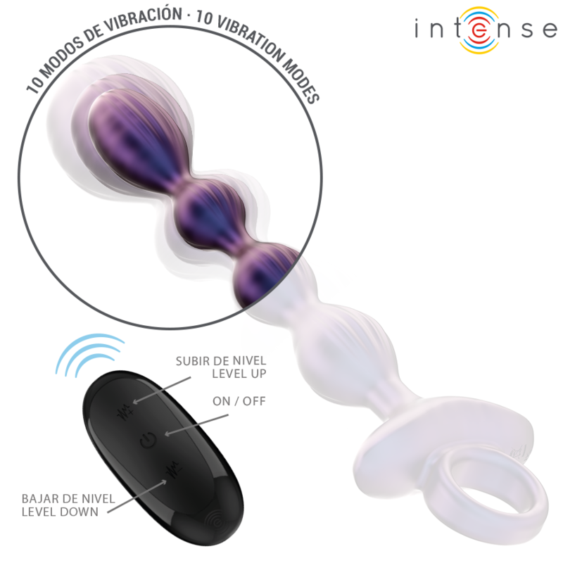 INTENSE - JACKIE VIBRANTE PLUG ANALE MODELLO 1 TELECOMANDO