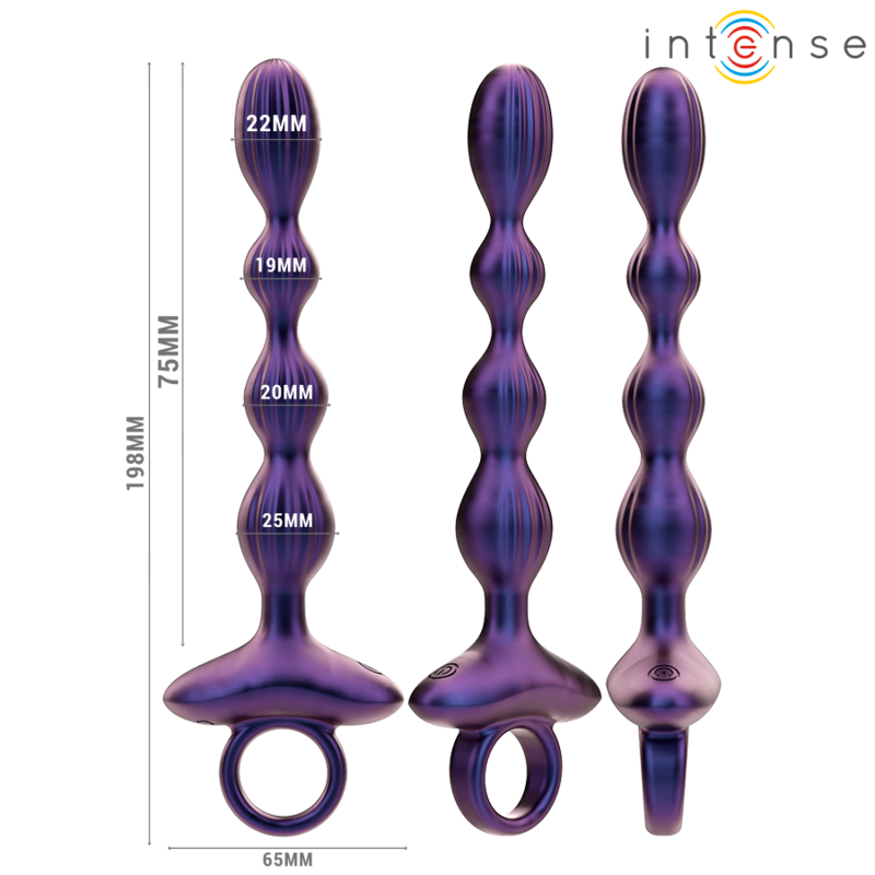 INTENSE - JACKIE VIBRANTE PLUG ANALE MODELLO 1 TELECOMANDO
