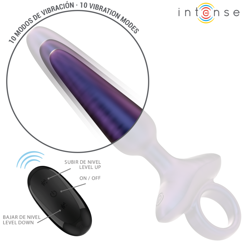 INTENSE - MARLON VIBRANTE PLUG ANALE MODELLO 4 TELECOMANDO