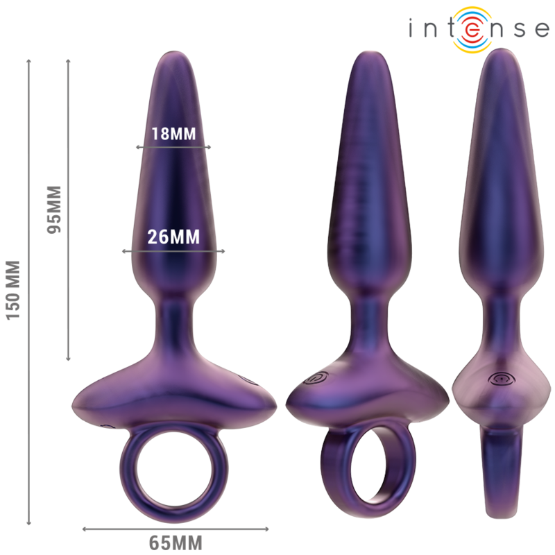 INTENSE - MARLON VIBRANTE PLUG ANALE MODELLO 4 TELECOMANDO